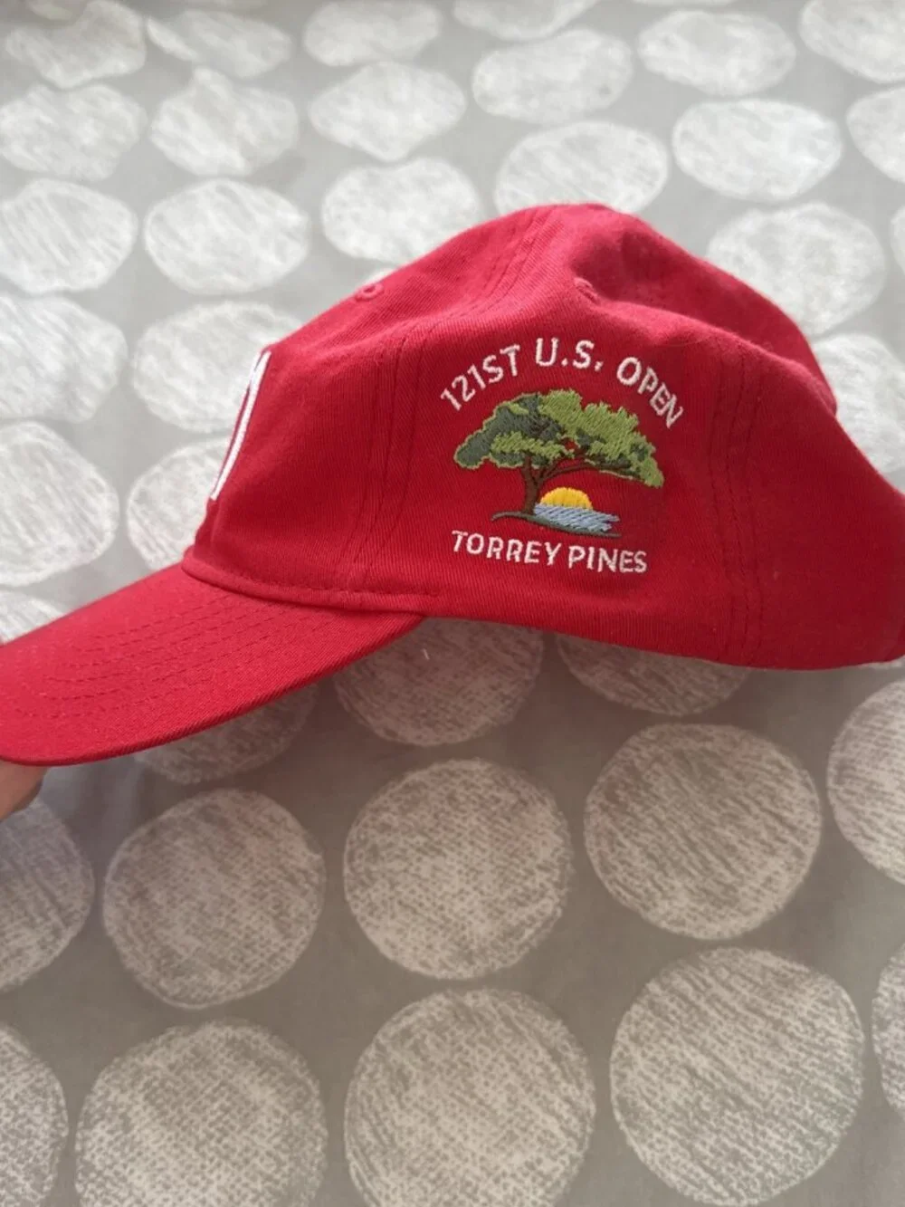 US Open 2021 Torrey Pines Golf Legendary Headwear Red Adjustable Hat Cap